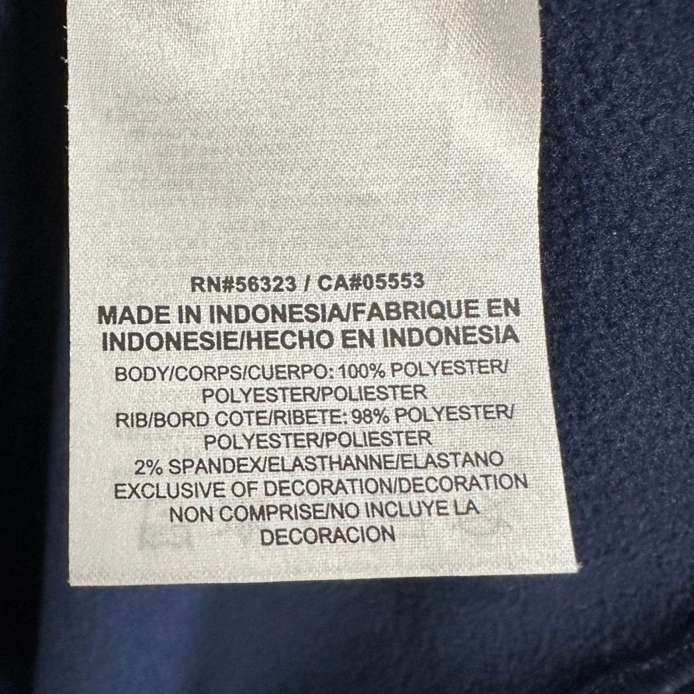 Nike Shirt Mens XL Navy Blue Therma-FIT Quarter Zip Pullover Fleece Long Sleeve